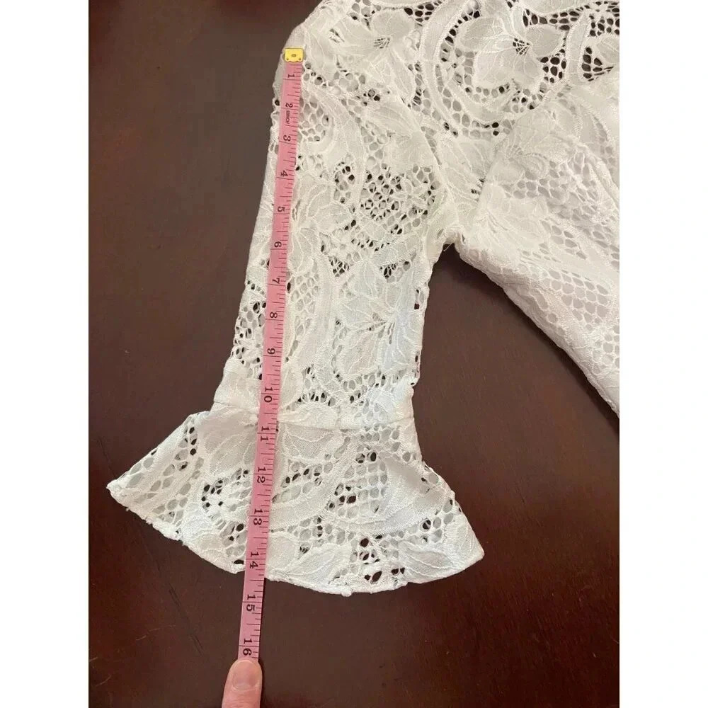Lilly Pulitzer Allyson Lace Fit and Flare Short Dress Size 0 Bridal - Picture 10 of 16